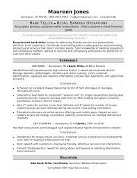 The result is two completely different resumes representing the same person. Bank Teller Resume Sample Monster Com