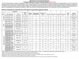 Field Crops Fungicide Information Wisconsin Field Crops