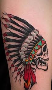Tattoo Wolf Traditional Native American 38 Ideas Headdress Tattoo Indian Skull Tattoos Traditional Tattoo