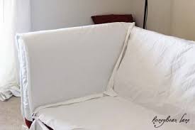 Ektorp 3 seater sofa cover in loose fit country style in unbleached linen. How To Make A Couch Slipcover Part 1