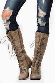 Breckelles Calf Lace Up Beige Boots Cicihot Boots Catalog Women S Winter Boots Leather Thigh High Dress Boots Women Lace Up Combat Boots Boots Women Fashion