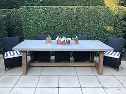 Buy chilson console table from garden trading: Veltis Outdoor Dining Setting 8 Seater Industrial Polished Cement Table Top