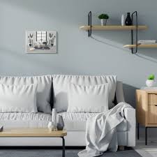 The color blue has been shown to lower blood pressure and heart rate. Stupell Industries Modern Living Room Interior Design Blue Grey Painting Wood Wall Art Proudly Made In Usa On Sale Overstock 29740030