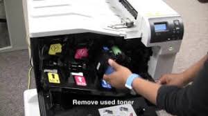 If you use hp color laserjet enterprise m750 printer series, then you can install a compatible driver on your pc before using the. Hp M750 Replace Toner Youtube
