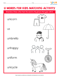 How many words can you think of that start with the letter. Words That Start With U For Kids