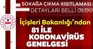 İşte i̇çişleri bakanlığı son dakika genelgesi. Icisleri Bakanligi 81 Ilin Valiligine Kismi Kapanma Genelgesi Gonderdi Lider Gazetesi