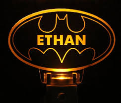 Personalized Batman Night Light Night Light Light Light Sensor