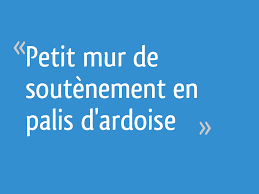 Bordures d'ardoise vieillie 30 x 10 x 3 cm. Petit Mur De Soutenement En Palis D Ardoise 4 Messages