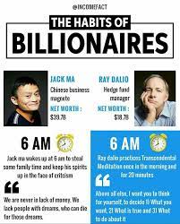The Habits Of Billionaires Inspirational Quotes Motivation Billionaire Millionaire Mindset