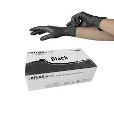 Γάντια Εξεταστικά Νιτριλίου Υποαλλεργικά Μαύρα - Χονδρική - EcoGr EE
