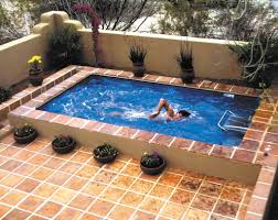 Modern rustic style house8055.com this backyard is surrounded by exposed brick and wood fence which creates a mesmerizing rustic overall look. House And Pool Designs