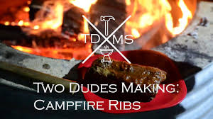 Slide a pan under the rack to catch drips from the roast, then position the prime rib over it. Campfire Bbq Ribs 4 Steps With Pictures Instructables