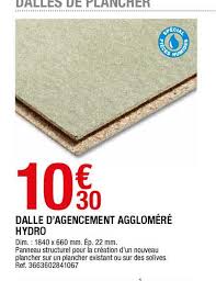 Elle permet de masquer les irrégularités de votre plafond et sert également d'isolant. Panneau Agglomere Hydrofuge 19 Mm Bricomarche