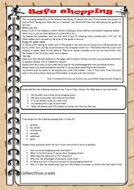 Safe Shopping Reading Comprehension Worksheets Esl Reading Comprehension Reading Comprehension Activities