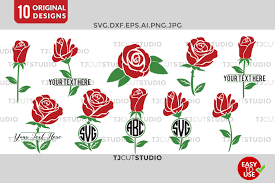 185,000+ vectors, stock photos & psd files. Flower Monogram Rose Svg Circle Monogram Rose Monogram Frame Svg Svg Files For Silhouette Cameo Or Cricut Commercial Personal Use 63189 Cut Files Design Bundles