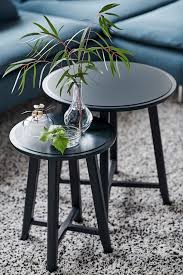 Lowest prices and largest range of ikea furniture in new zealand. Kragsta Black Nest Of Tables Set Of 2 Ikea