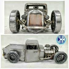 Rat Rod Pick Up Truck Slammed Metal Art Welding Old Ford Arte Em Metal Arte De Sucata Trofeus Antigos