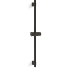 Set the shower head in the mount and slide the head up or down on the rail to desired shower height. Shower Slide Bars
