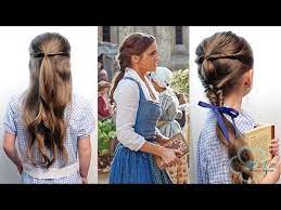 Emma watson wearing the tree branch ear cuff, hair ornament and necklace in 'beauty and the beast' photo walt disney the brilliant reboot of beauty and the beast had me laughing, crying and marveling at the delightful jewelry in the film. Emma Watson Belle Peasant Hairstyles Youtube