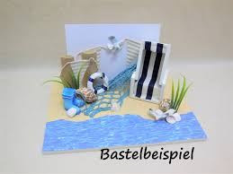Bastelset Reisegutschein Urlaubsgutschein Nordsee Geburtstagsgeschenk Geldgeschenk Diy Basteln Set Ostsee Geschenkbox Verpacken Money Gift Craft Set Crafts