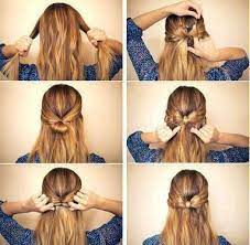 How To Make A Bow Out Of Your Hair Hair Styles Hair Trends Diy Hairstyles
