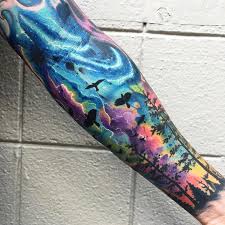 Watercolor tattoos are not done with special inks or needles. 50 Truly Artistic Watercolor Sleeve Tattoos