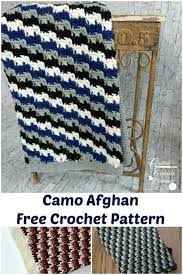 Free Camo Afghan Crochet Pattern Crafting Friends Designs