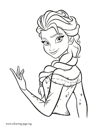 In truth, she lives in fear because she hides a terrifying secret: Princess Elsa Coloring Pages Coloring Home
