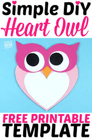 A shape ly owl craft for kids owl crafts preschool art how to draw a simple owl art projects for kids snowy owl winter craft for kids fantastic fun learning 36 best owl art for kids images owl art art for kids art how to make an owl babies craft preschool crafts sponge painted owl craft for kids with owl template owl. Free Printable Cut And Paste Heart Owl Craft Simple Mom Project