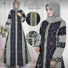 Gamis batik menjadi salah satu model baju batik yang paling banyak dipilih wanita muslim. 24 Troso Jepara Model Gamis Tenun Kombinasi Polos Background Gamis Favorit
