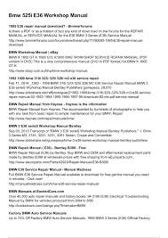 Before automatic transmission remote control in the ignition lock or, with convenient access, inside the vehicle, refer to page 36. Bmw E36 M43 Workshop Manual