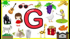 The conclusion of the lesson. Letter G Things That Begins With Alphabet G Words Starts With G Objects That Starts With Letter G Youtube