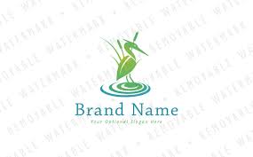 Heron In Marsh Logo Template 66947 Logo Templates Templates Heron