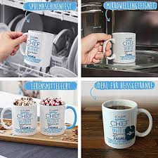 This large mug holds 16 ounces of liquid which is big enough for soda, juice, milk, or even chicken noodle soup! Compare Prices For Coole Witzige Chef Boss Spruche Shirt Geschenke Across All Amazon European Stores