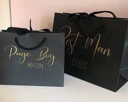 Personalised Cream Bridesmaid Gift Bag Personalised Wedding Etsy In 2020 Bridesmaid Gift Bags Wedding Gift Bags Flower Girl Gift Bag