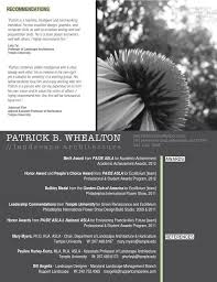 Patrick B Whealton Landscape Architecture Resume Landscape Landscape Architecture Architect Resume