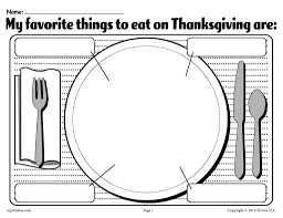My Favorite Things To Eat On Thanksgiving Free Printable Worksheet Thanksgiving Worksheets Printable Worksheets Homeschool Worksheets