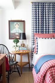 This May Be The Most Stylishly Patriotic Studio Apartment Ever Lane Furniture Studio Apartment Gingham Curtains