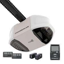 This model retails for around $300, with sale prices dipping slightly lower. Chamberlain 3 4 Hp Myq Chain Drive Garage Door Opener Pd762ev The Home Depot Chamberlain Garage Door Opener Garage Door Controller Garage Doors