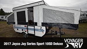 Rest easy in this expandable trailer which comfortably sleeps 8. 2017 Jayco Jay Series 10sd Deluxe Tent Trailer Video Tour Voyager Rv Centre Youtube