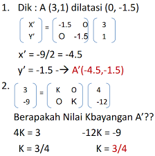 Contoh soal dilatasi smp kelas 9. Contoh Soal Dilatasi Kelas 9