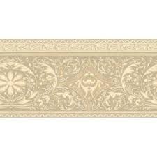 Very important thing while choosing border. The Wallpaper Company 8 In X 10 In Beige Filigree Scroll Border Sample Wc1281910s The Home Depot Wallpaper Companies Prepasted Wallpaper Wallpaper Border