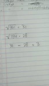 Karena hasil akar dari bilangan tersebut bukan merupakan bilangan rasional. Cara Menghitung Hasil Dr Akar 961 Dikurang Akar 784 Brainly Co Id