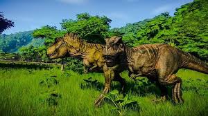 Thor On Instagram Tyrannosaurus Rex Pair On The Hunt From Jurassic World Evolution Tyrannosaurus Paleo Paleoart Jurassic World Jurassic Park Jurassic
