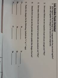 Ionic bonding worksheet 1 answers. Solved Lonic Bonding Puzzle Worksheet 1 What Happens To Chegg Com