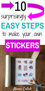 10 Easy Steps To Make Stickers With Wax Paper And Tape 2021 How To Make Stickers Diy Sticker Paper Sticker Paper