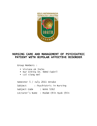 Lanjutan sarawak (icats) cawangan miri. Case Study For Bipolar Ii Disorder Case Report Case Study Of A Patient Presenting Both Type