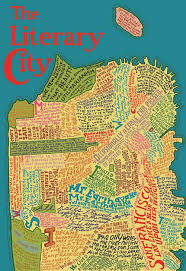 A Typographic Literary Map Of San Francisco In A Puzzle Cartography Francisco Literary
