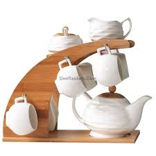 Ikea Bamboo Cup Rack Ceramic Tea Set Tea Sets Modern Ceramic Tea Set Contemporary Tea Sets