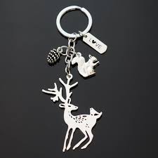 Nature Deer Bird Squirrel Eating Nut Pine Cone Wildlife Lover Key Chain  Keychain | eBay